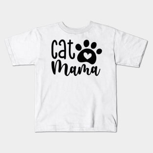 Cat Mama Cat Mom Cat Lover Kids T-Shirt